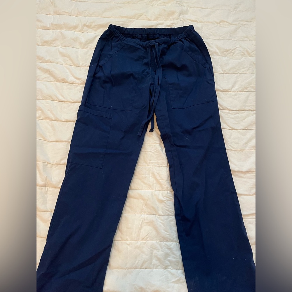 Navy scrub bottoms in xx small! Worn once!